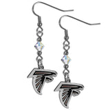 Atlanta Falcons Crystal Dangle Earrings - Atlanta Falcons - Flyclothing LLC