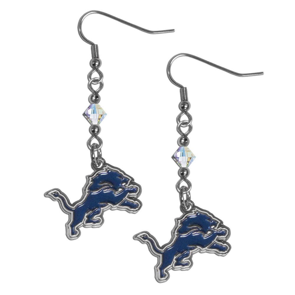 Detroit Lions Crystal Dangle Earrings - Detroit Lions - Flyclothing LLC