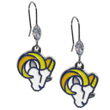 Los Angeles Rams Crystal Dangle Earrings - Los Angeles Rams - Flyclothing LLC