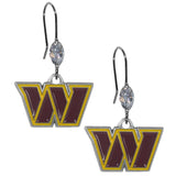 Washington Commanders Crystal Dangle Earrings - Washington Commanders - Flyclothing LLC