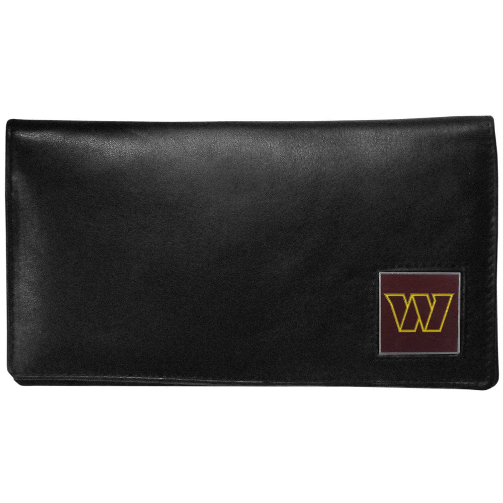 Washington Commanders Deluxe Leather Checkbook Cover - Siskiyou Buckle - Flyclothing LLC