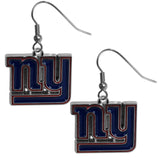 New York Giants Chrome Dangle Earrings - New York Giants - Flyclothing LLC