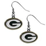Green Bay Packers Chrome Dangle Earrings - Green Bay Packers - Flyclothing LLC