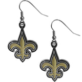 New Orleans Saints Chrome Dangle Earrings - New Orleans Saints - Flyclothing LLC