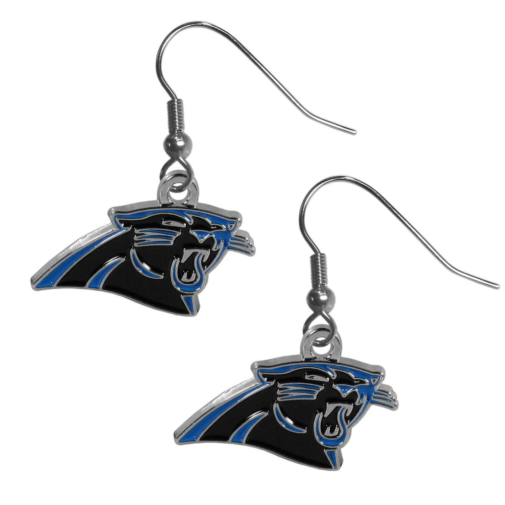 Carolina Panthers Chrome Dangle Earrings - Carolina Panthers - Flyclothing LLC