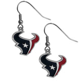 Houston Texans Chrome Dangle Earrings - Houston Texans - Flyclothing LLC