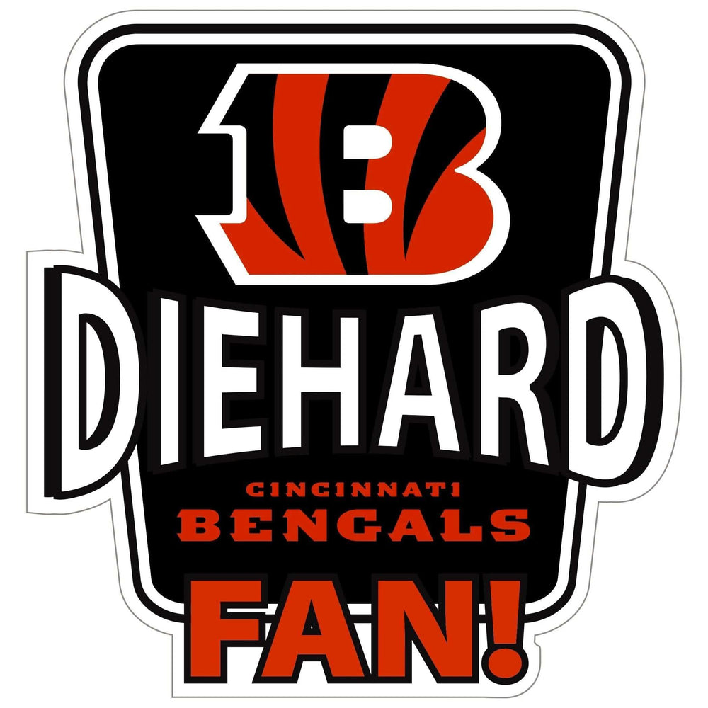 Cincinnati Bengals Die-Hard Fan Auto Decal - Cincinnati Bengals - Flyclothing LLC