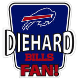 Buffalo Bills Die-Hard Fan Auto Decal - Buffalo Bills - Flyclothing LLC