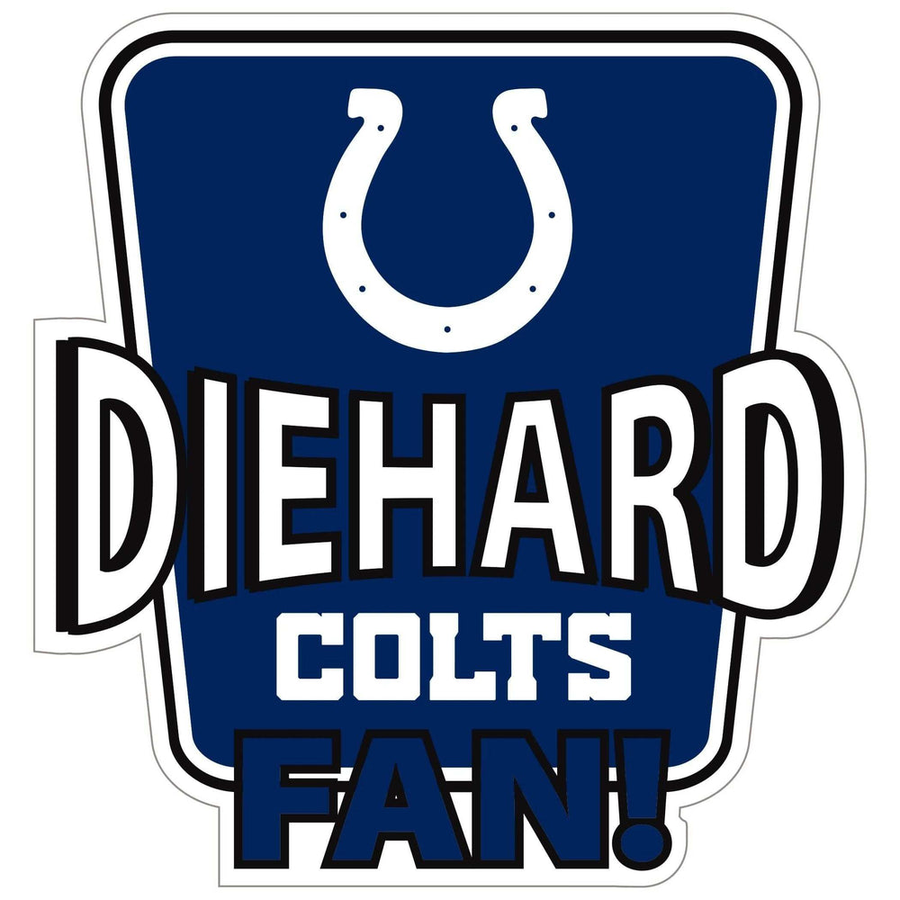 Indianapolis Colts Die-Hard Fan Auto Decal - Indianapolis Colts - Flyclothing LLC