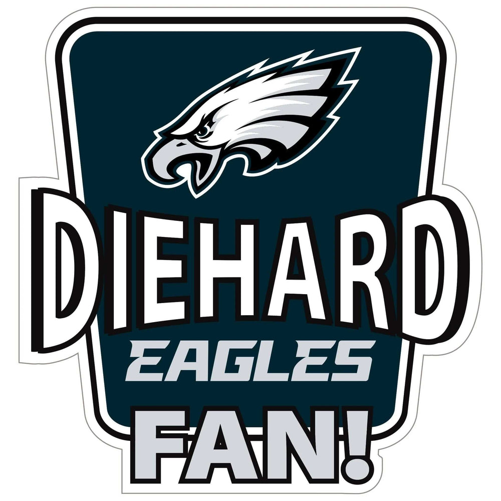 Philadelphia Eagles Die-Hard Fan Auto Decal - Philadelphia Eagles - Flyclothing LLC