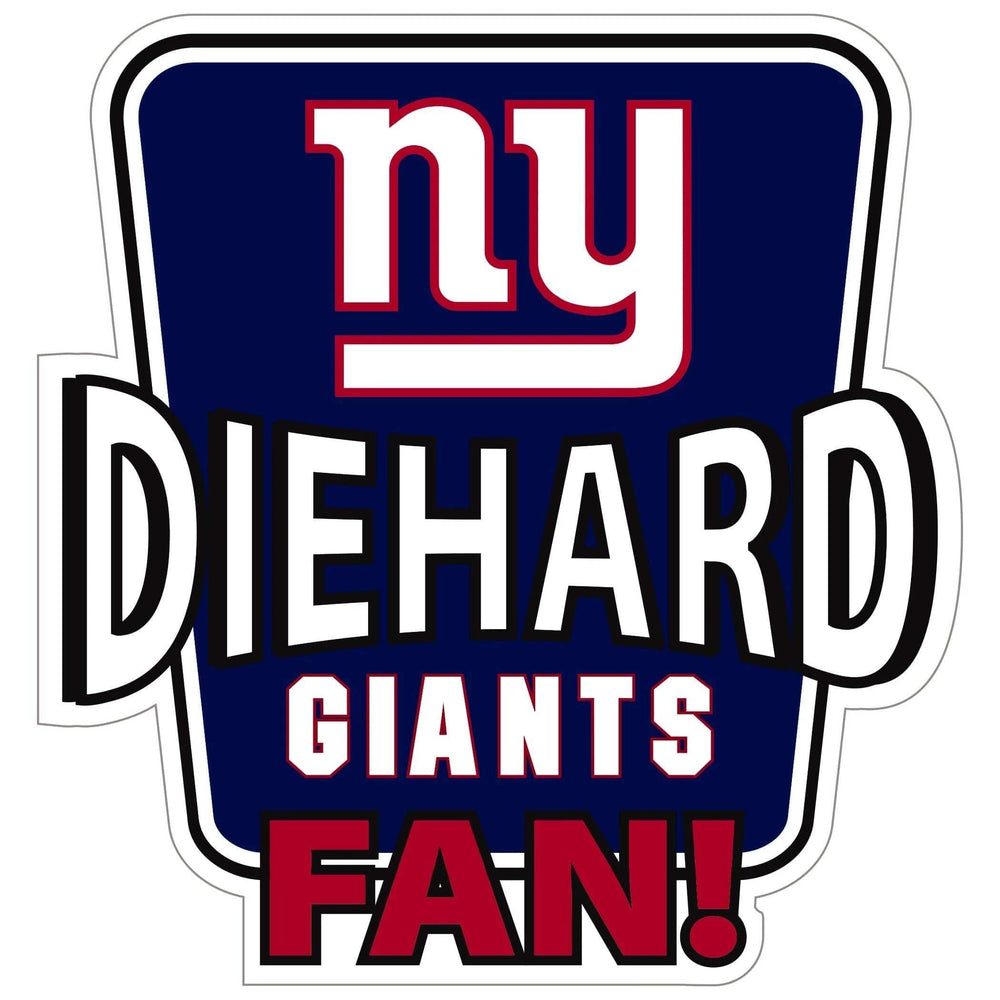 New York Giants Die-Hard Fan Auto Decal - New York Giants - Flyclothing LLC