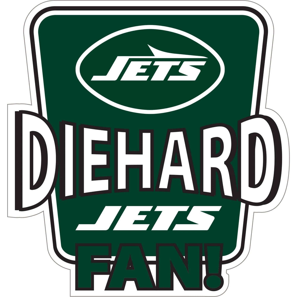 New York Jets Die-Hard Fan Auto Decal - New York Jets - Flyclothing LLC