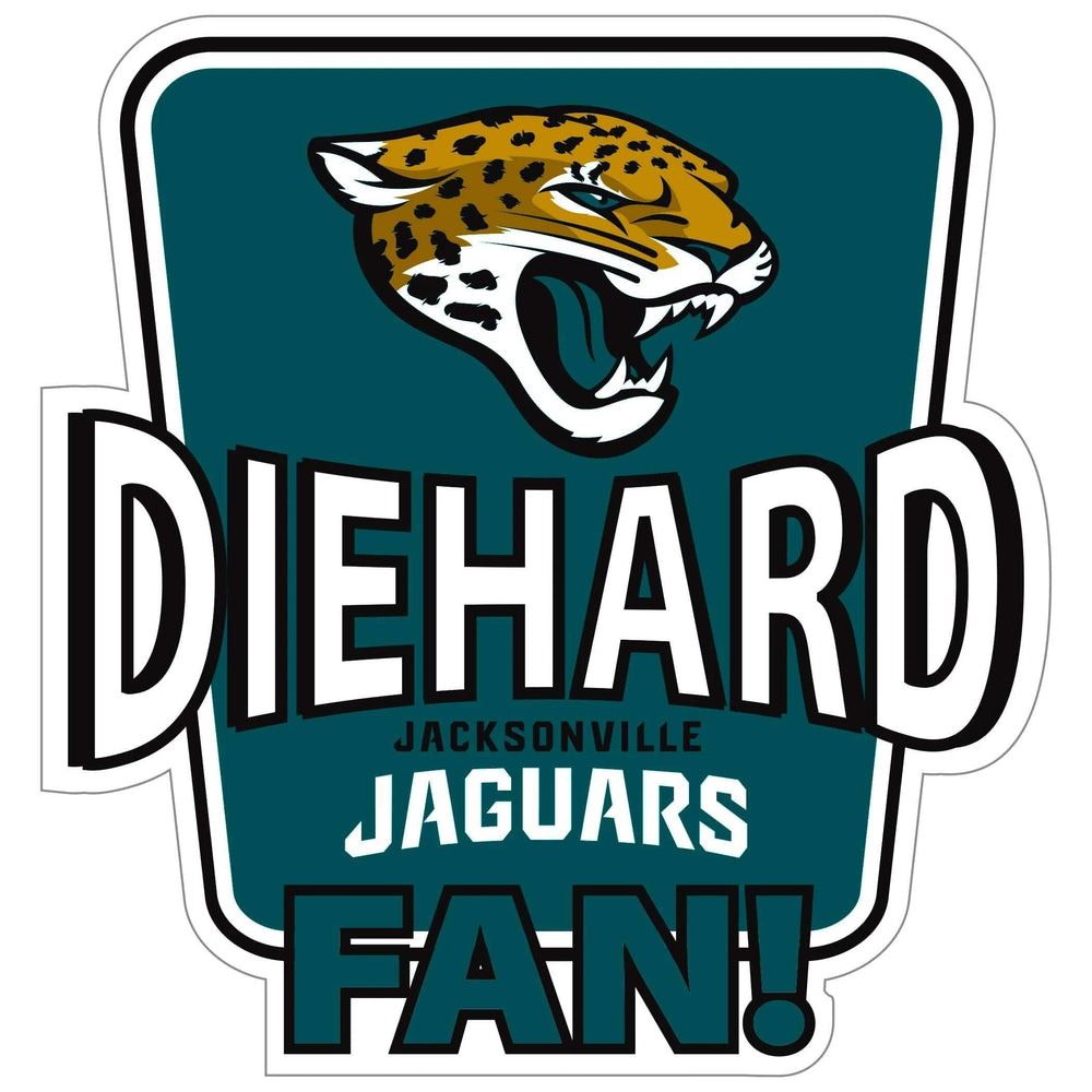 Jacksonville Jaguars Die-Hard Fan Auto Decal - Jacksonville Jaguars - Flyclothing LLC