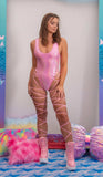 J-Valentine FE233 - Leg Wrap Lace-Up Bodysuit - J. Valentine - Flyclothing LLC