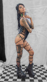 J-Valentine FE233 - Leg Wrap Lace-Up Bodysuit - J. Valentine - Flyclothing LLC