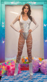J-Valentine FE233 - Leg Wrap Lace-Up Bodysuit - J. Valentine - Flyclothing LLC