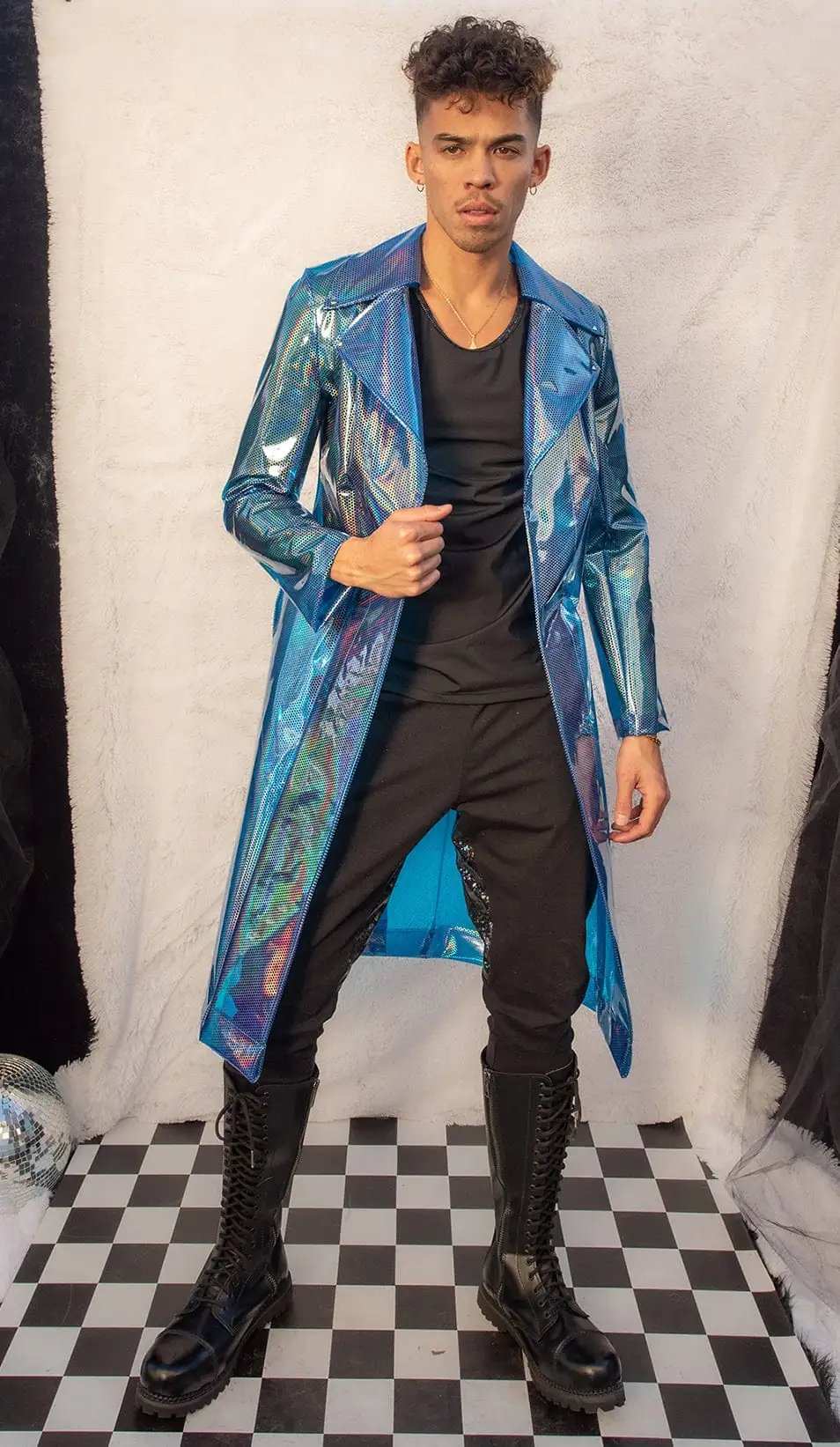 J-Valentine FE240 - Rubberized Vinyl Trench Coat - J. Valentine - Flyclothing LLC