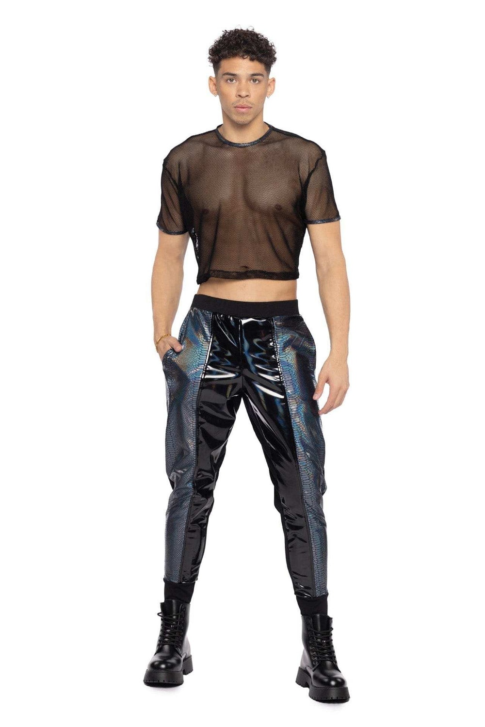 J-Valentine JR153 - Python & PVC Unisex Jogger - J. Valentine - Flyclothing LLC