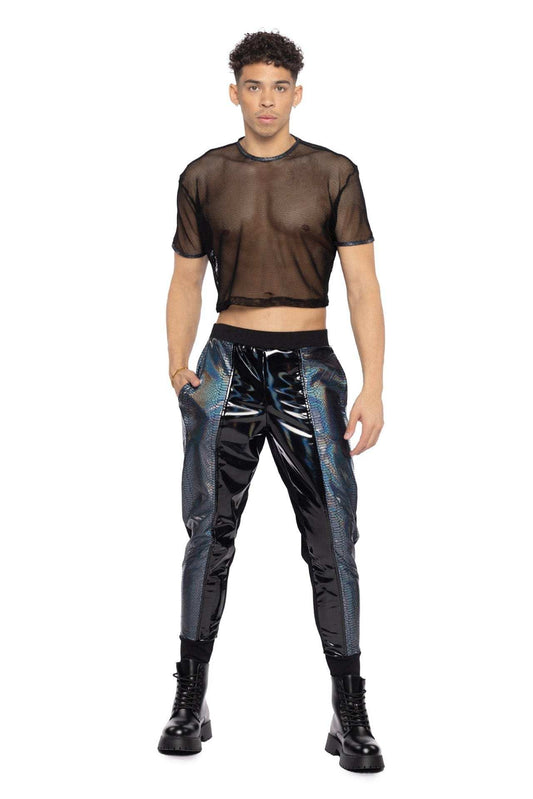 J-Valentine JR153 - Python & PVC Unisex Jogger - J. Valentine - Flyclothing LLC