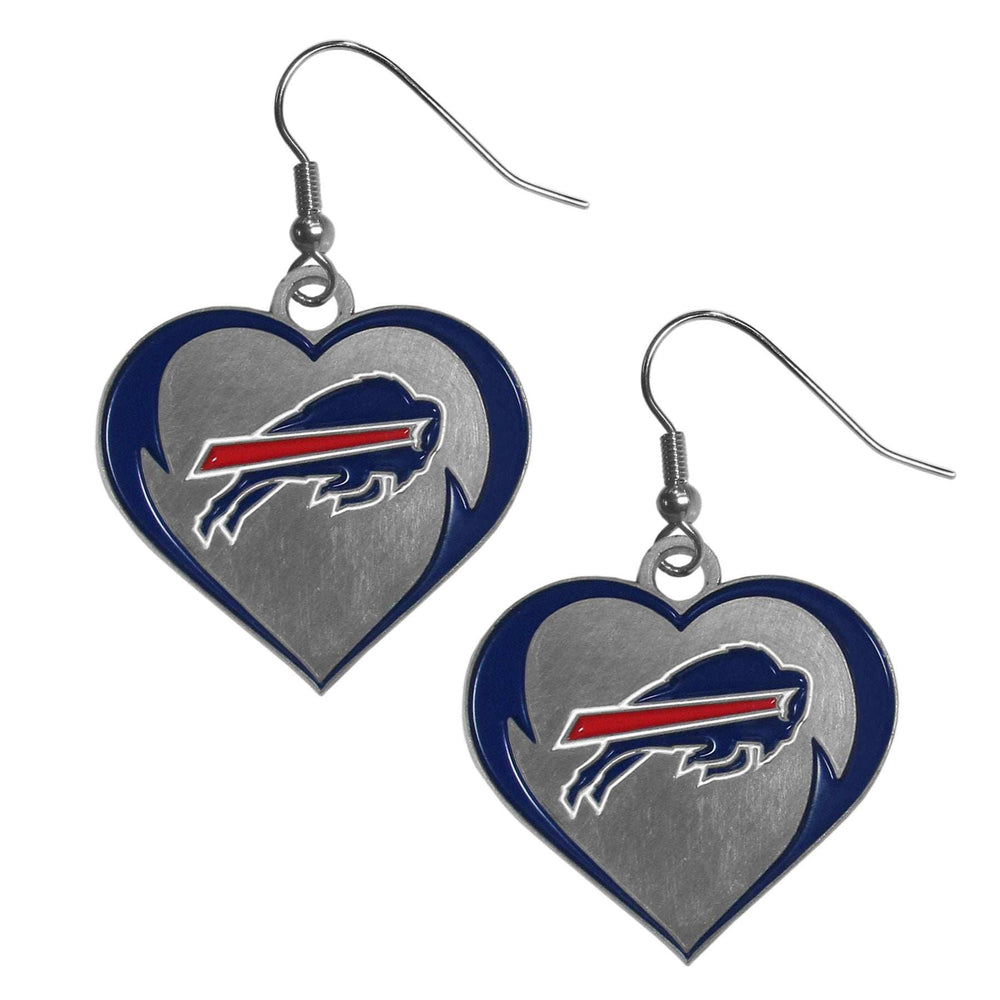 Buffalo Bills Heart Dangle Earrings - Buffalo Bills - Flyclothing LLC