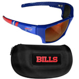 Buffalo Bills Edge Wrap Sunglass and Case Set - Buffalo Bills - Flyclothing LLC