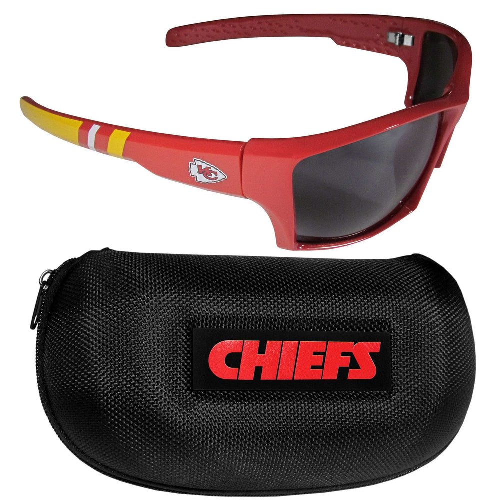Kansas City Chiefs Edge Wrap Sunglass and Case Set - Kansas City Chiefs - Flyclothing LLC