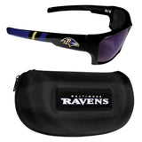 Baltimore Ravens Edge Wrap Sunglass and Case Set - Baltimore Ravens - Flyclothing LLC