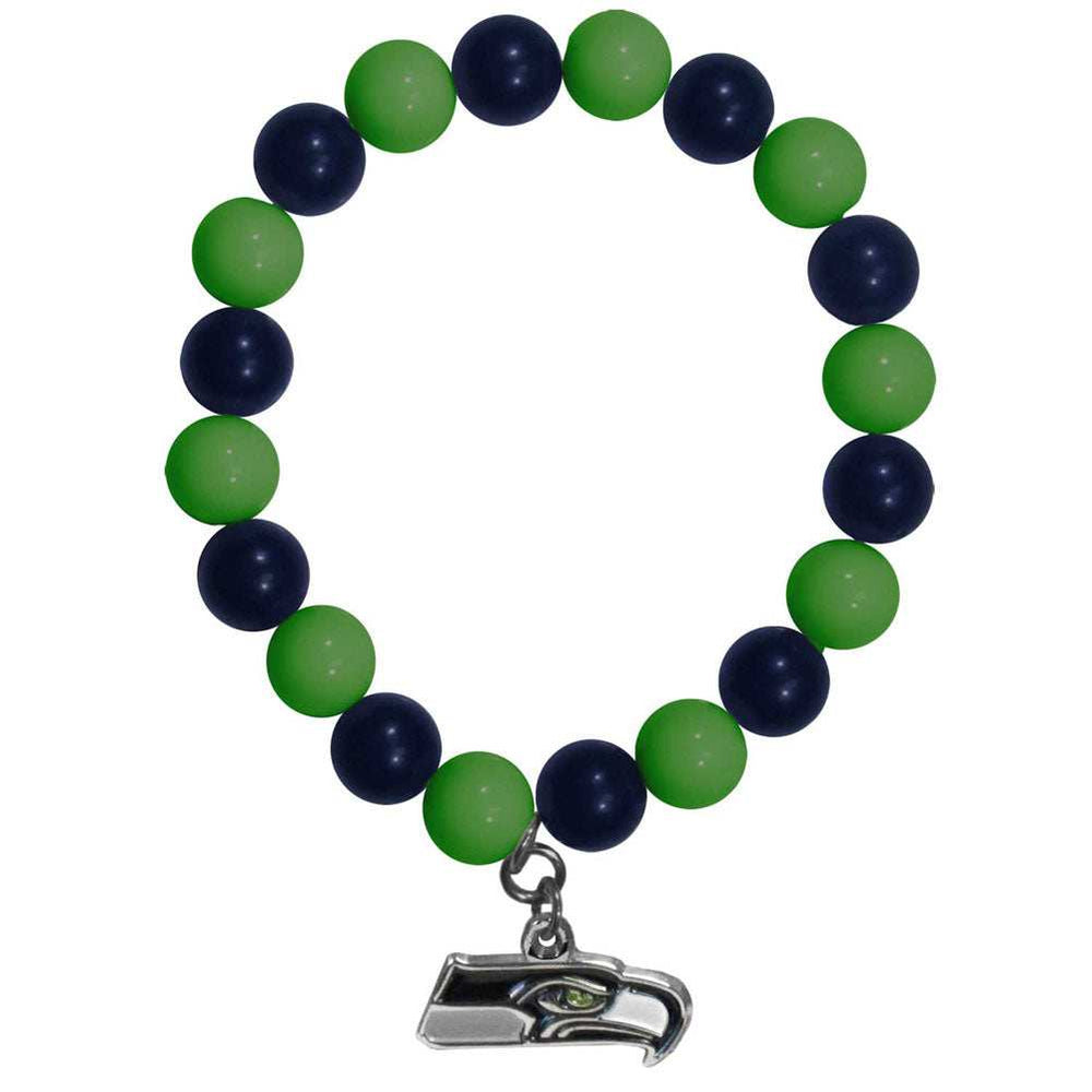Seattle Seahawks Fan Bead Bracelet - Seattle Seahawks - Flyclothing LLC