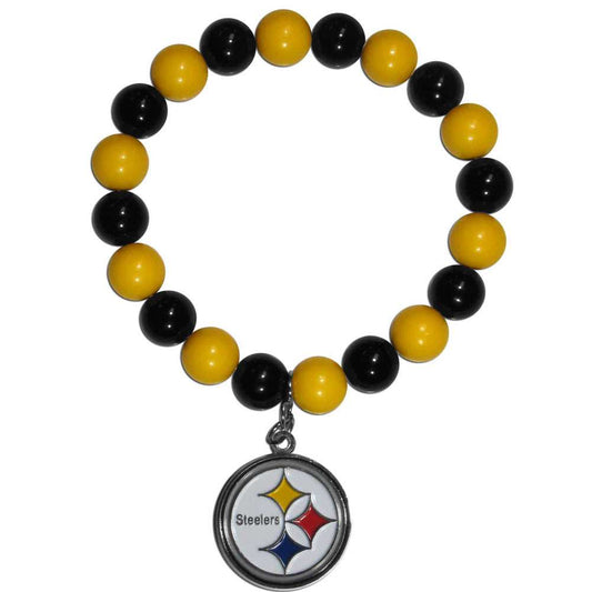 Pittsburgh Steelers Fan Bead Bracelet - Pittsburgh Steelers - Flyclothing LLC