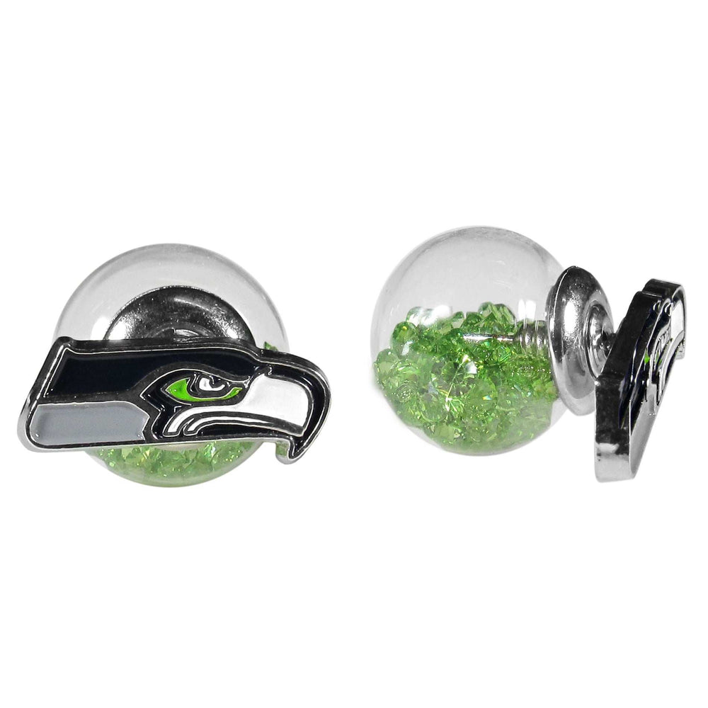 Seattle Seahawks Front/Back Earrings - Seattle Seahawks - Flyclothing LLC