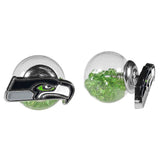 Seattle Seahawks Front/Back Earrings - Seattle Seahawks - Flyclothing LLC