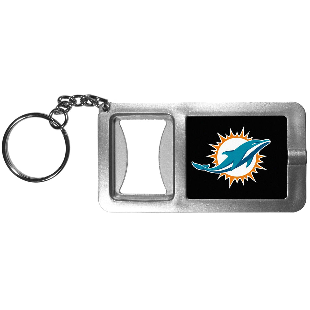 Miami Dolphins Flashlight Key Chain with Bottle Opener - Miami Dolphins - Flyclothing LLC