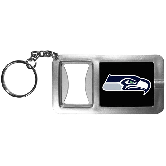 Seattle Seahawks Flashlight Key Chain with Bottle Opener - Seattle Seahawks - Flyclothing LLC