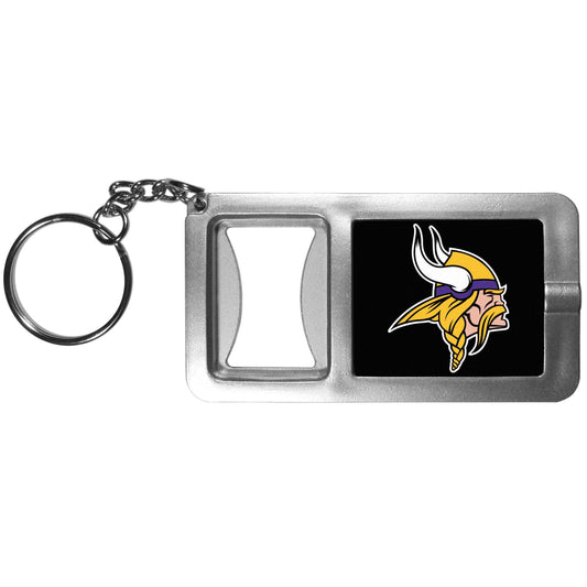 Minnesota Vikings Flashlight Key Chain with Bottle Opener - Minnesota Vikings - Flyclothing LLC