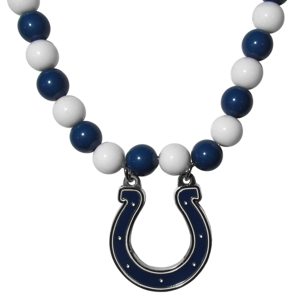 Indianapolis Colts Fan Bead Necklace - Indianapolis Colts - Flyclothing LLC