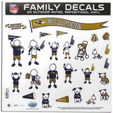 Baltimore Ravens Family Decal Set Large - Baltimore Ravens - Flyclothing LLC