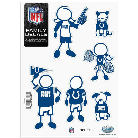 Indianapolis Colts Family Decal Set Small - Indianapolis Colts - Flyclothing LLC