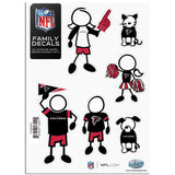 Atlanta Falcons Family Decal Set Small - Atlanta Falcons - Flyclothing LLC