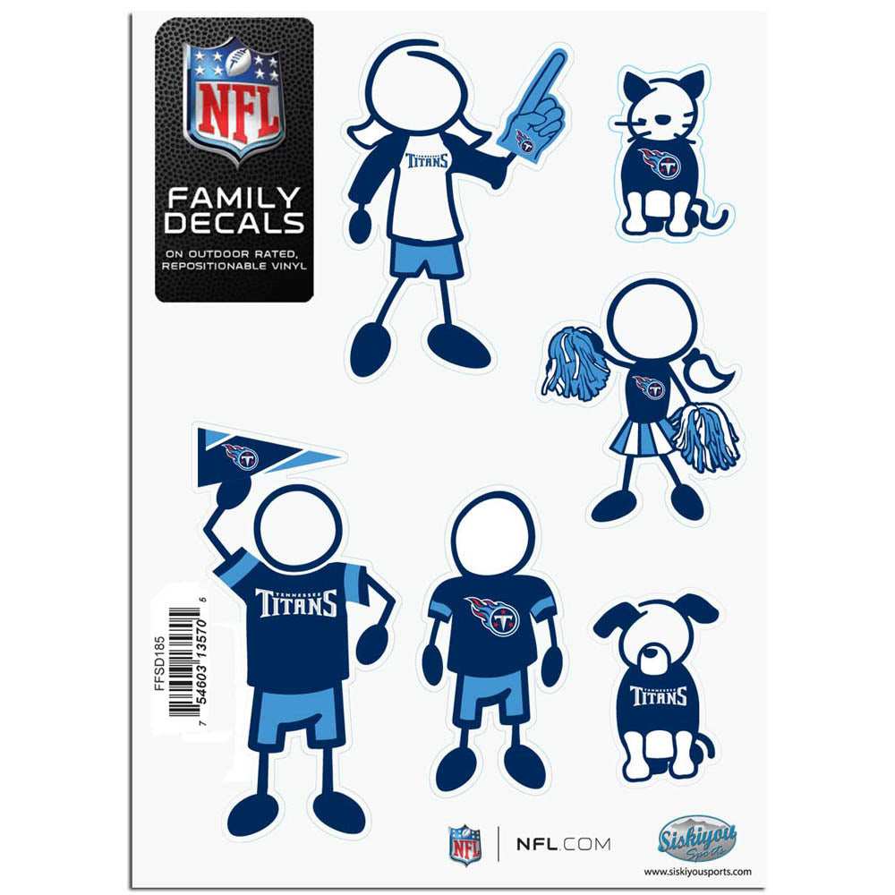 Tennessee Titans Family Decal Set Small - Tennessee Titans - Flyclothing LLC