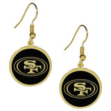 San Francisco 49ers Gold Tone Earrings - San Francisco 49ers - Flyclothing LLC