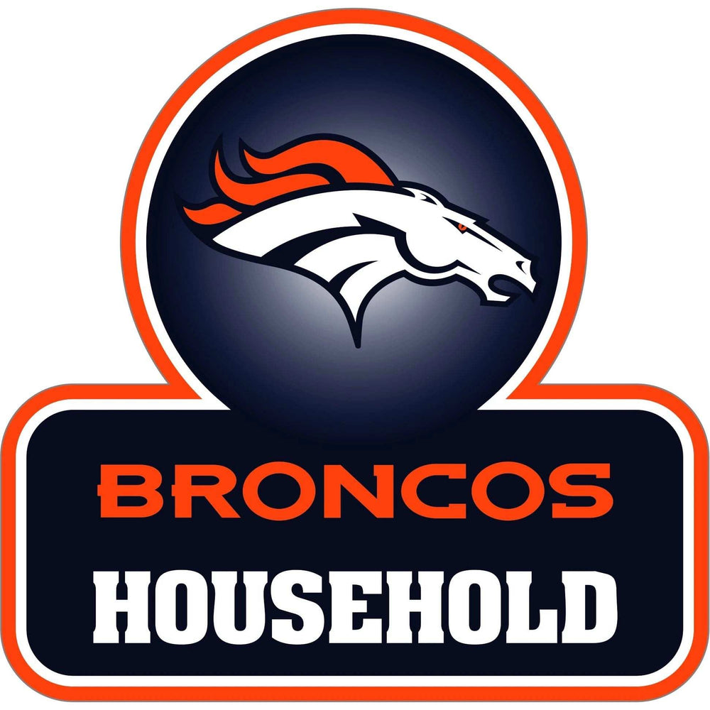 Denver Broncos Household Auto Decal - Denver Broncos - Flyclothing LLC