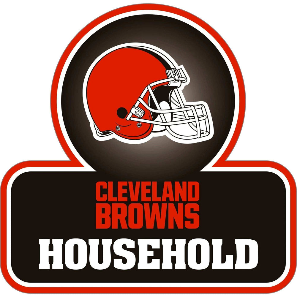 Cleveland Browns Household Auto Decal - Cleveland Browns - Flyclothing LLC
