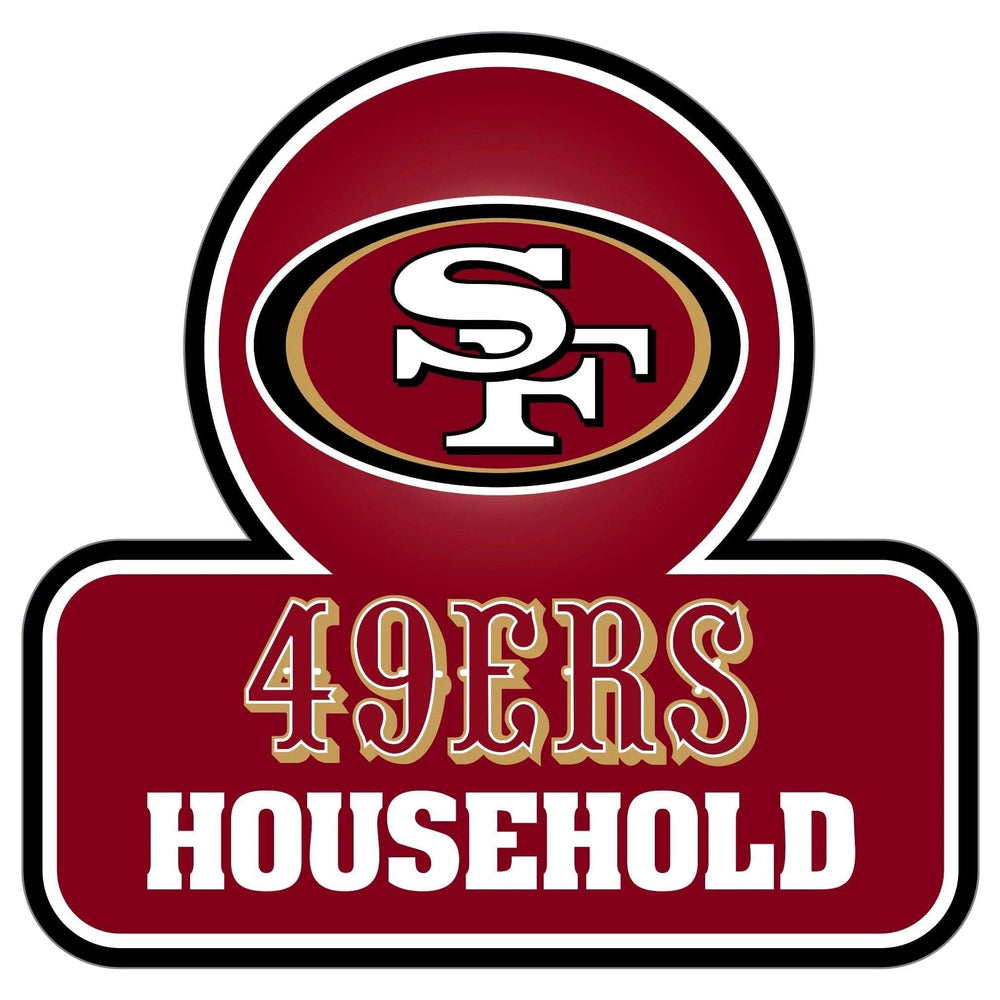 San Francisco 49ers Household Auto Decal - San Francisco 49ers - Flyclothing LLC