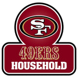 San Francisco 49ers Household Auto Decal - San Francisco 49ers - Flyclothing LLC