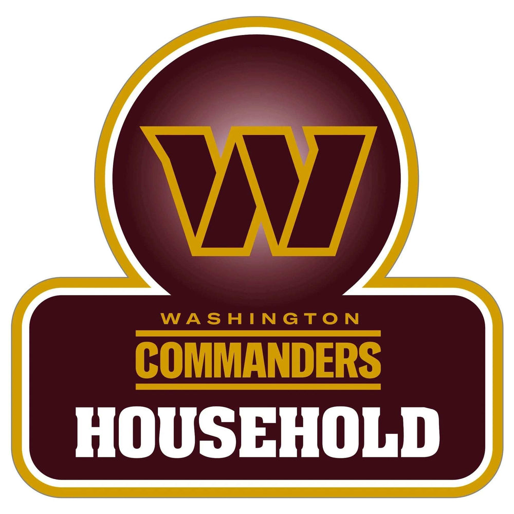 Washington Commanders Household Auto Decal - Washington Commanders - Flyclothing LLC