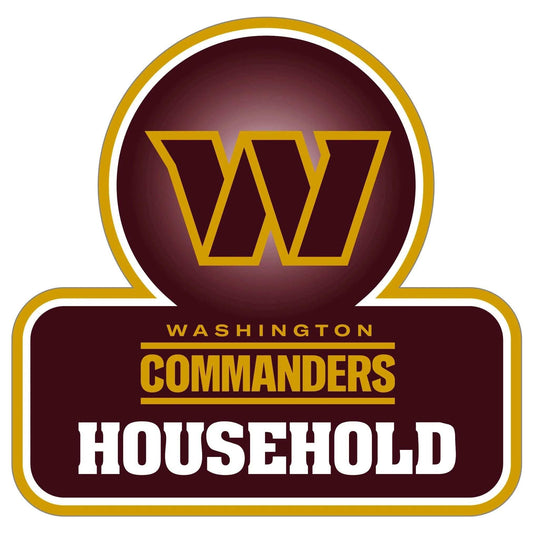 Washington Commanders Household Auto Decal - Washington Commanders - Flyclothing LLC