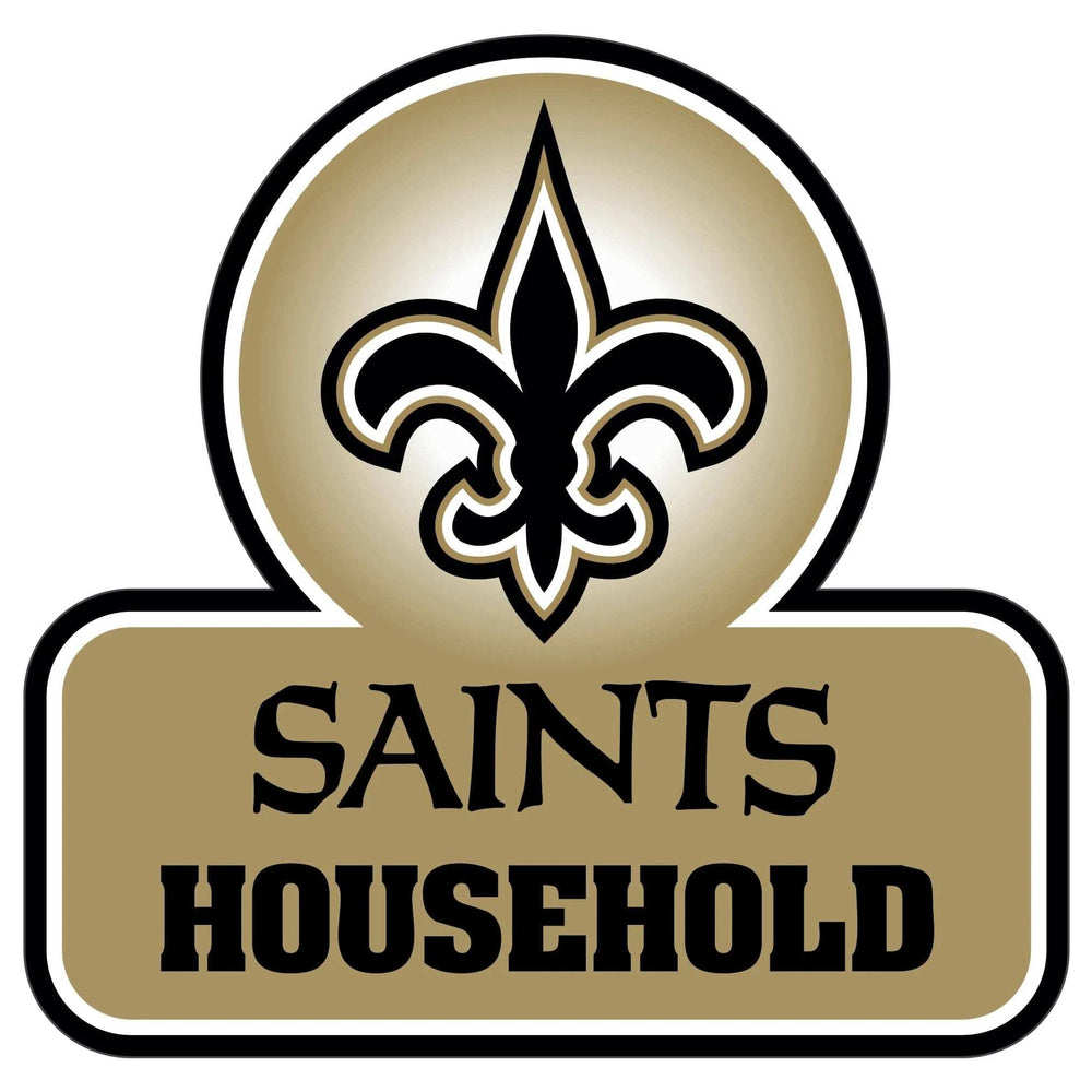 New Orleans Saints Household Auto Decal - New Orleans Saints - Flyclothing LLC