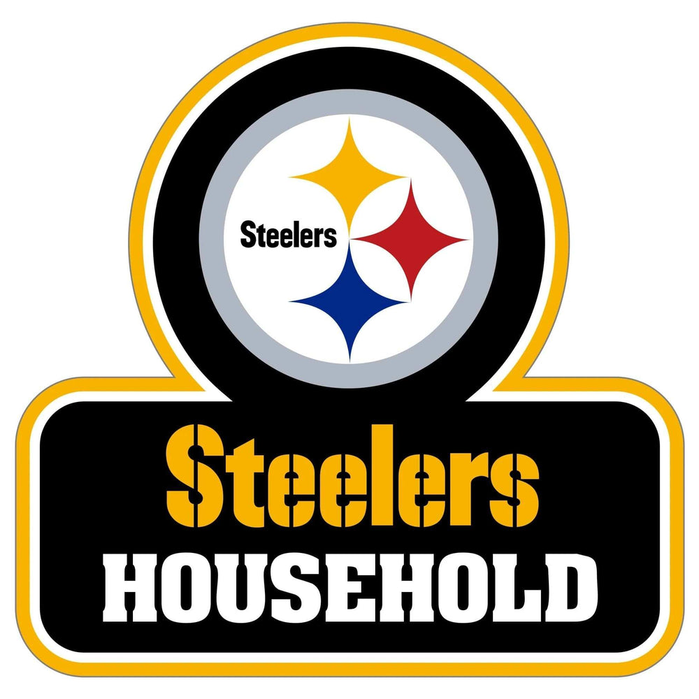 Pittsburgh Steelers Household Auto Decal - Pittsburgh Steelers - Flyclothing LLC