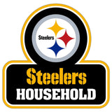 Pittsburgh Steelers Household Auto Decal - Pittsburgh Steelers - Flyclothing LLC