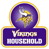 Minnesota Vikings Household Auto Decal - Minnesota Vikings - Flyclothing LLC